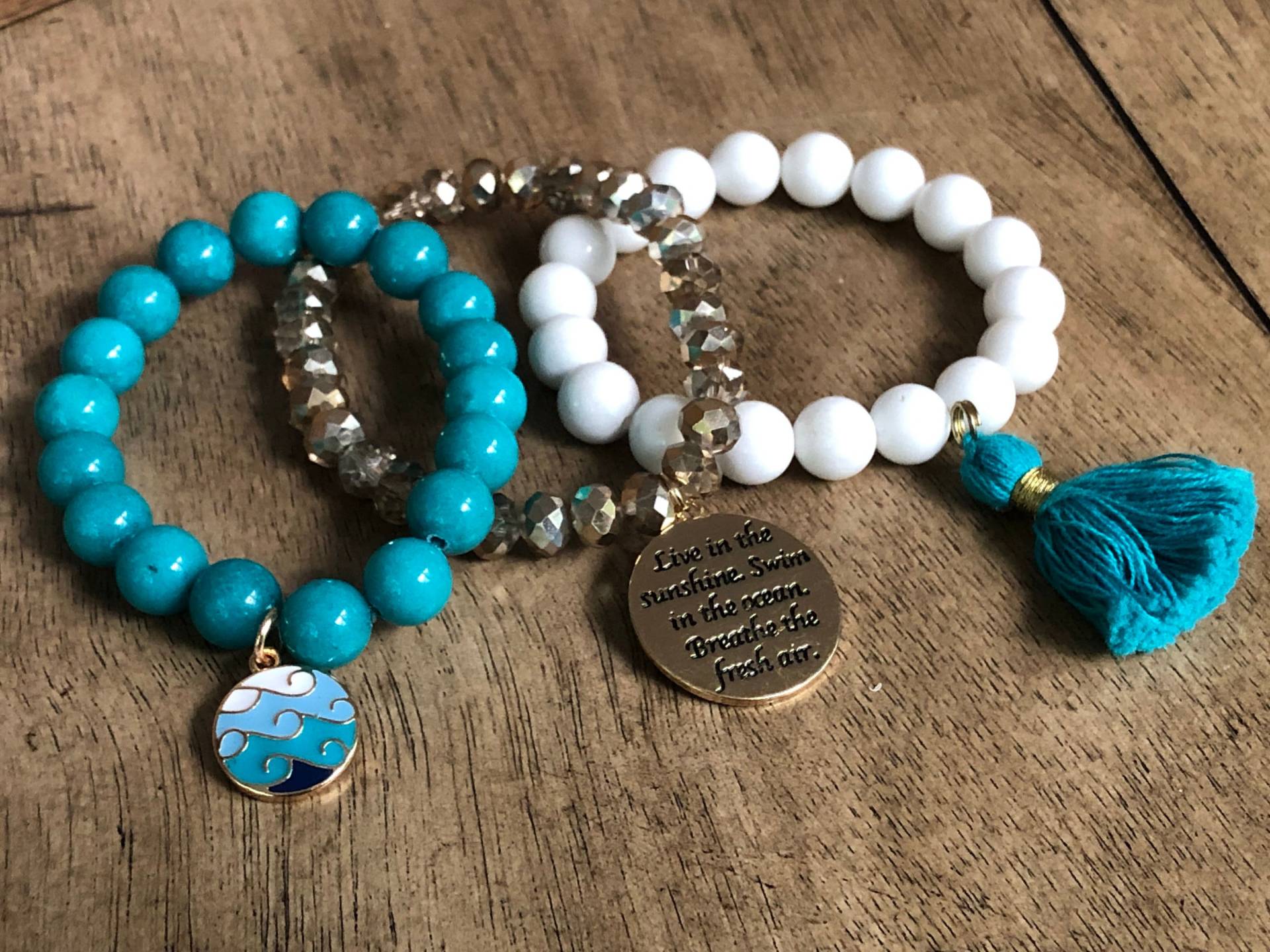 Ozean Wellen Armband Stapel Ozean Wellen Armband Stapel von CenteredJewelry