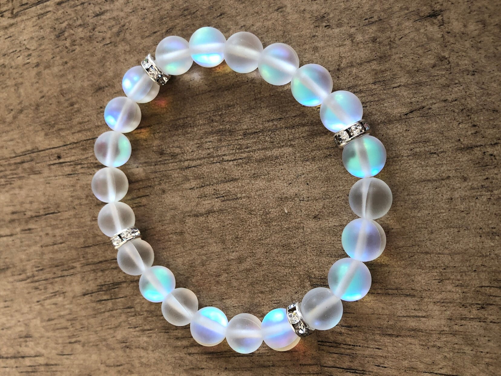 Schillernde Rondelle Armband Schillernde Rondelle Armband von CenteredJewelry