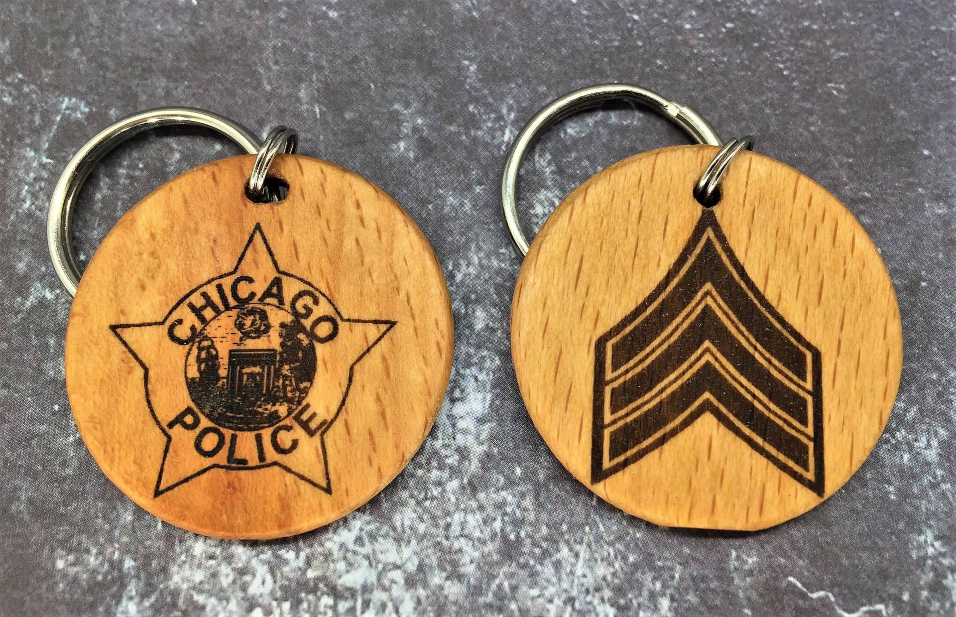 Chicago Polizei Schlüsselanhänger - Polizei-Schlüsselanhänger Chicago Polizei Schlüsselanhänger - Polizei-Schlüsselanhänger von CentralRidgeDesigns