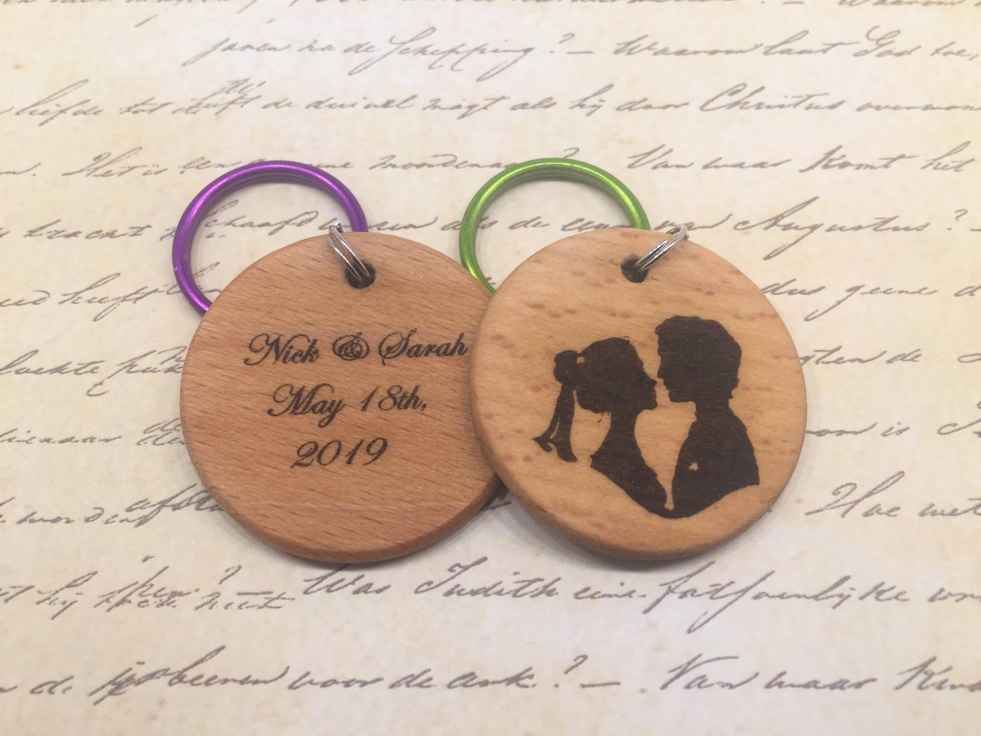 Jubiläum Keychain Jubiläum Keychain von CentralRidgeDesigns