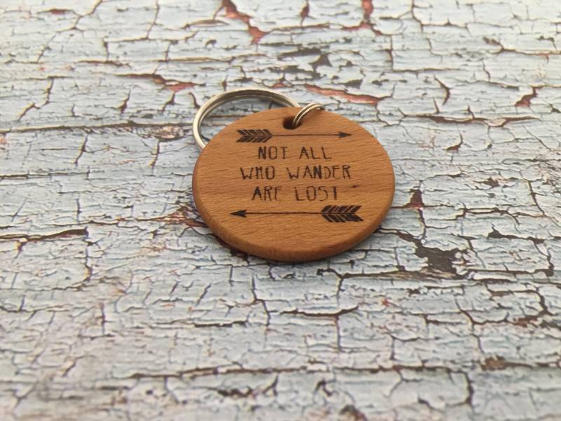 Nicht Alle, Die Wandern Schlüsselanhänger Nicht Alle, Die Wandern Schlüsselanhänger von CentralRidgeDesigns