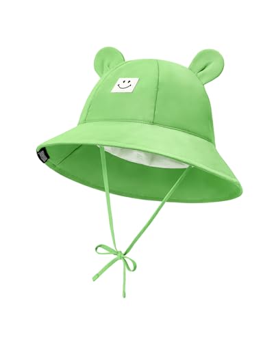 Century Star Baby Sonnenhut für Mädchen und Jungen mit 3D-Bärchenohren Verstellbarer mit süßem Lächeln für Girls 1-3 Jahre Weicher Outdoorhut von Century Star