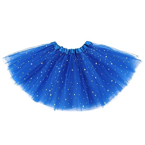 Tüllrock Mädchen Tüllrock Kinder Tutu Mädchen Tütü Kinder Röcke für Mädchen Tennisrock Mädchen Rock Mädchen Cheerleader Kostüm Kinder Tütü Damen Tutu Damen Geschenk Mädchen 5 Jahre Dunkelblau 2-8Jahre von Century Star