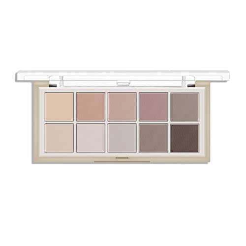 Mysense 10 Colors Eyeshadow Palette,Matte Nude Eyeshadow Makeup,Cement Color Highly Pigmented Smooth Shades Eye Shadow,Waterproof Cool-tone Eyeshadow Makeup Palette,Sweet Mint 04 von Mysense