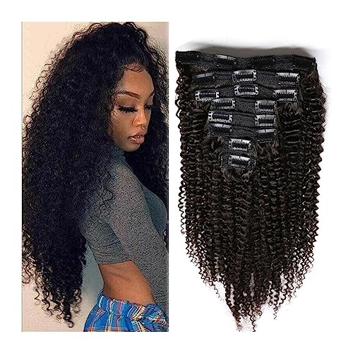 Haarverlängerungen 12-26 Zoll verworrene lockige Clip-in-Haarverlängerung, tief gewellt, 8 Stück, Clip-in-Echthaar, 120/240 g, gewellte, lockige brasilianische Haarteile for Frauen Clip-in-Extensions Haarverlängerungen 12-26 Zoll verworrene lockige Clip-in-Haarverlängerung, tief gewellt, 8 Stück, Clip-in-Echthaar, 120/240 g, gewellte, lockige brasilianische Haarteile for Frauen Clip-in-Extensions von Cenz-888