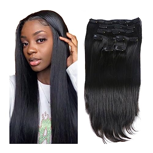Haarverlängerungen Gerade Echthaar-Clip-in-Haarverlängerungen, 8 Teile/satz, gerade Clip-in-Verlängerung, voller Kopf, brasilianische Clip-in-Haarverlängerung for Frauen Clip-in-Extensions aus Echthaa Haarverlängerungen Gerade Echthaar-Clip-in-Haarverlängerungen, 8 Teile/satz, gerade Clip-in-Verlängerung, voller Kopf, brasilianische Clip-in-Haarverlängerung for Frauen Clip-in-Extensions aus Echthaa von Cenz-888