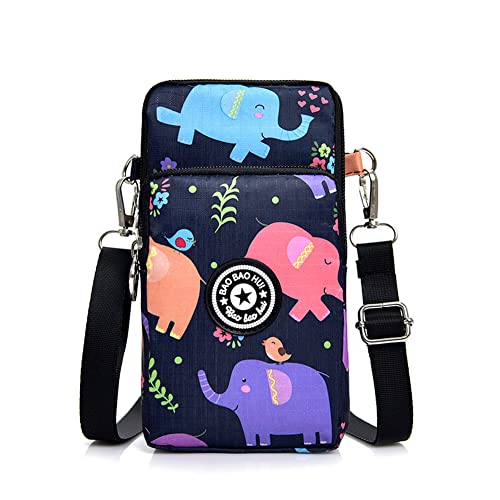 Handy Umhängetasche damen - Universal Handytasche zum Umhängen Kartentasche Geldbörse Handy Schultertasche Mini Crossbody Tasche Damentasche für Frauen, 19 x 10 x 6cm von Ceolup