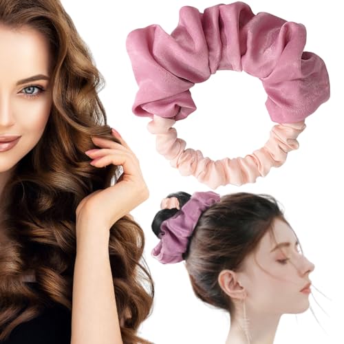 Heatless Hair Curler, Heatless Curling Scrunchie, New Soft Heatless Curling Headband, Suitable for Long Hair Girls No Heat Curling Iron, Soft Sleep Hair Roller (Pink) von Ceoyiler