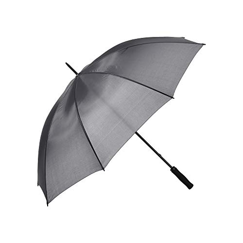 Cepewa Regenschirm Ø128cm grau Gästeschirm Stockschirm Schirm Regen Wetter (grau) von Cepewa