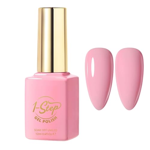 Ceprznvey Gel Polish, Nail Care, Long Wear Spring Shade 12 ml Nude 1 Step Glossy Beauty UV Lamp Color Natural Look Smooth Coat Manicure Art for Salon Home von Ceprznvey