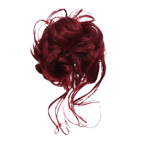 Ceprznvey Lockiges Dutt Haarstück | Lockig Gewellte Dutt Haarstücke Für Damen - Styling Pferdeschwanzhalter Haarteile Für Dating Feier Hochzeit Alltag von Ceprznvey