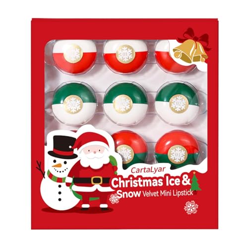 Ceprznvey Mattes Lippenstift-Set – 9 x Nude Lipstick Makeup Sets – lang anhaltender Lip-Lack, hochpigmentierter Lippenstift für Mädchen und Frauen, 2,8 cm von Ceprznvey