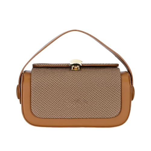 Ceprznvey Small Shoulder Purse, Trendy Clutch, PU Fabric Flap Top Handle Zipper Closure Bag Modern Touch for Ladies Women Business Weekend Wedding Birthday 8.27 x 5.12 x 2.76 Inches, , Se référer von Ceprznvey