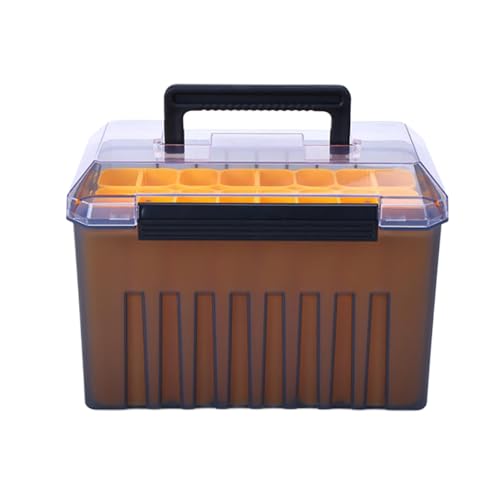 Fishing Tackle Box, Portable Tackle Organizer, Fishing Lure Box, Tackle Organizer Tray, Portable Fishing Tackle Box with Dividers Wear-Resistant Bait Storage Container for Outdoor Fishing Trips von Ceprznvey