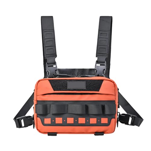 Running Chest Pack, Utility Chest Packs, Compact Pouch for Jogging Hiking Camping and Workouts, Adjustable Design for Men and Women, Zip Pocket, 8.66x5.51x3.54 Inches von Ceprznvey