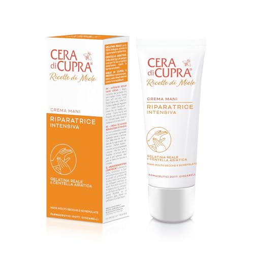 Cera di Cupra, Reparierende Handcreme, entwickelt für trockene und rissige Hände, lindert Irritationen und Rötungen, Made in Italy, Dermatologisch Getestet, Tube 75 ml von Cera di Cupra