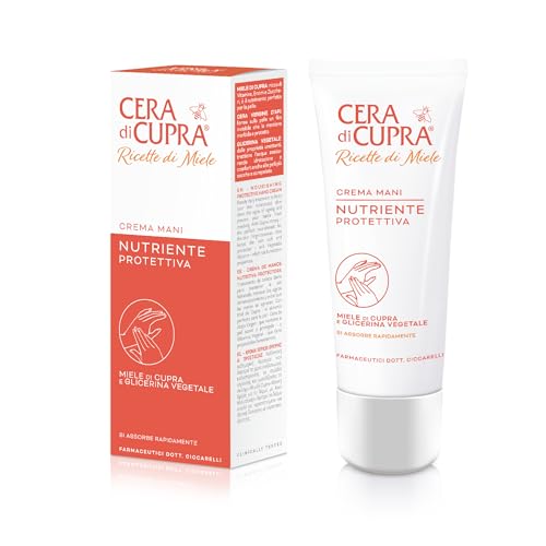 Cera di Cupra, Nährende Schutzhandcreme, tägliche Pflege für die Hände, nährt und hydratisiert die Haut für Geschmeidigkeit und Komfort, Made in Italy, Dermatologisch Getestet, 75 ml von Cera di Cupra