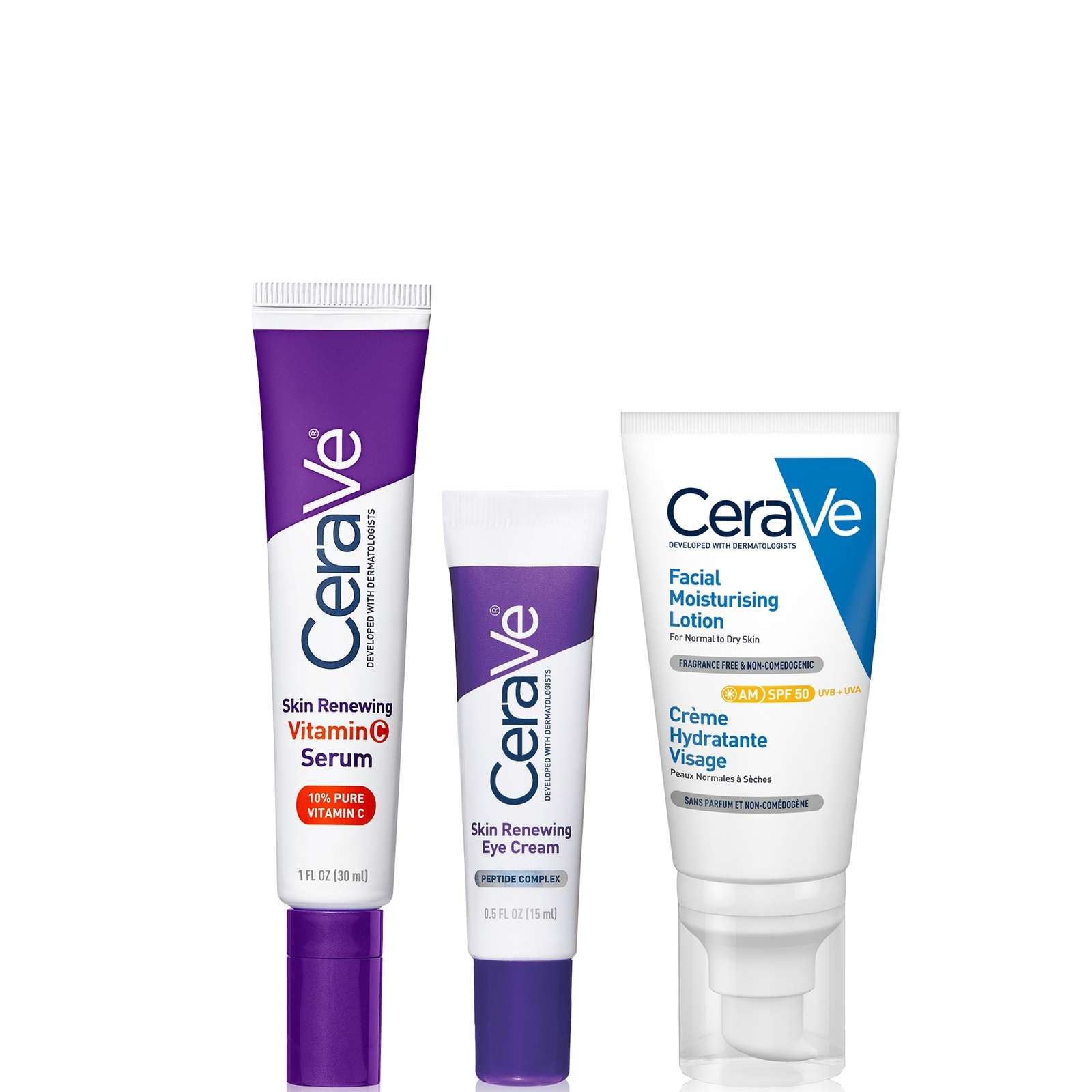 CeraVe Daily Care Routine for First Signs of Ageing Eye Cream Vitamin C Serum and Moisturiser with SPF50 CeraVe Daily Care Routine for First Signs of Ageing Eye Cream Vitamin C Serum and Moisturiser with SPF50 von CeraVe
