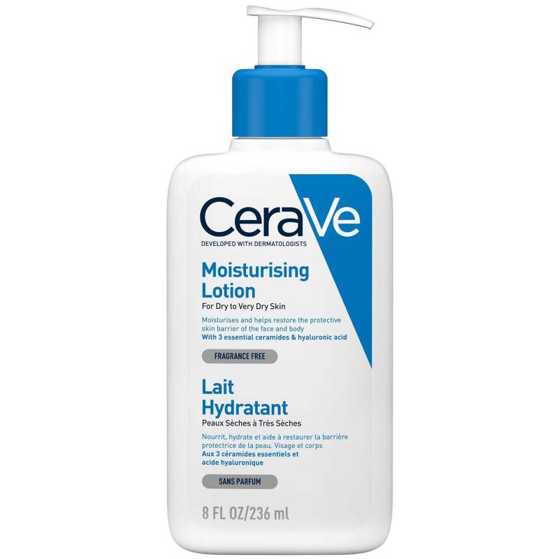 CeraVe Feuchtigkeitsspendende Lotion mit Ceramiden für Trockene bis Sehr Trockene Haut 236 ml von CeraVe