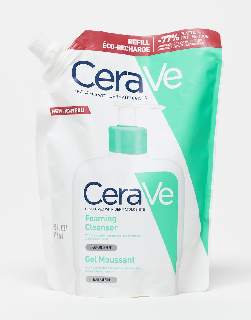 CeraVe - Schäumender Gesichtsreiniger, Nachfüllpack: 473 ml-Keine Farbe von CeraVe