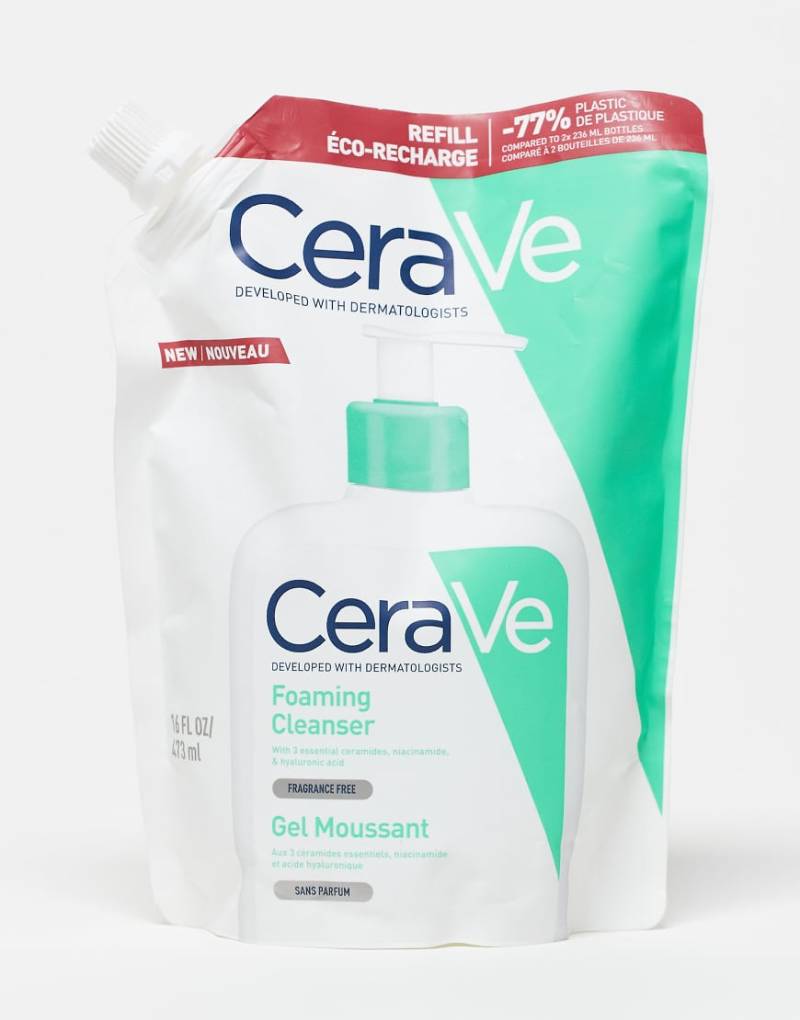 CeraVe - Schäumender Gesichtsreiniger, Nachfüllpack: 473 ml-Keine Farbe von CeraVe
