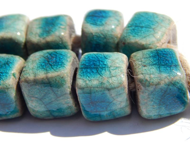 Ein Set Aus Keramikperlen, Ein Für Handarbeit, Armband Perlen, Eine Halskette, Perlen Raku, Handgefertigtes Ornament, Geschenk Sie von CeramicBeadsUA