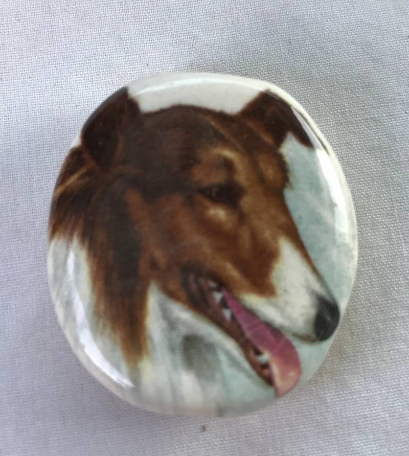 Bogart Keramik Rauchstein Halter Collie Hund Design Für Handgerollte Zigaretten von CeramicTwistedPipes