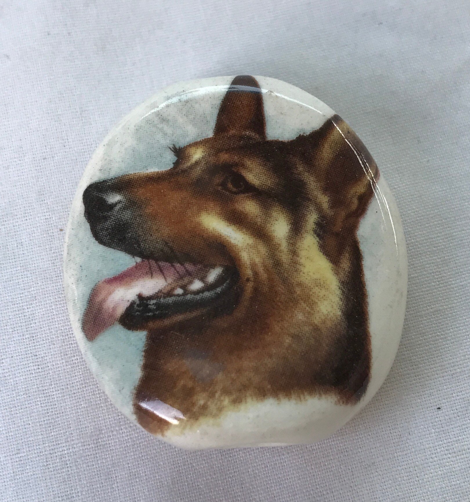 Bogart Keramik Rauchstein Schäferhund Kopf Design Ungefilterte Zigarettenspitze von CeramicTwistedPipes