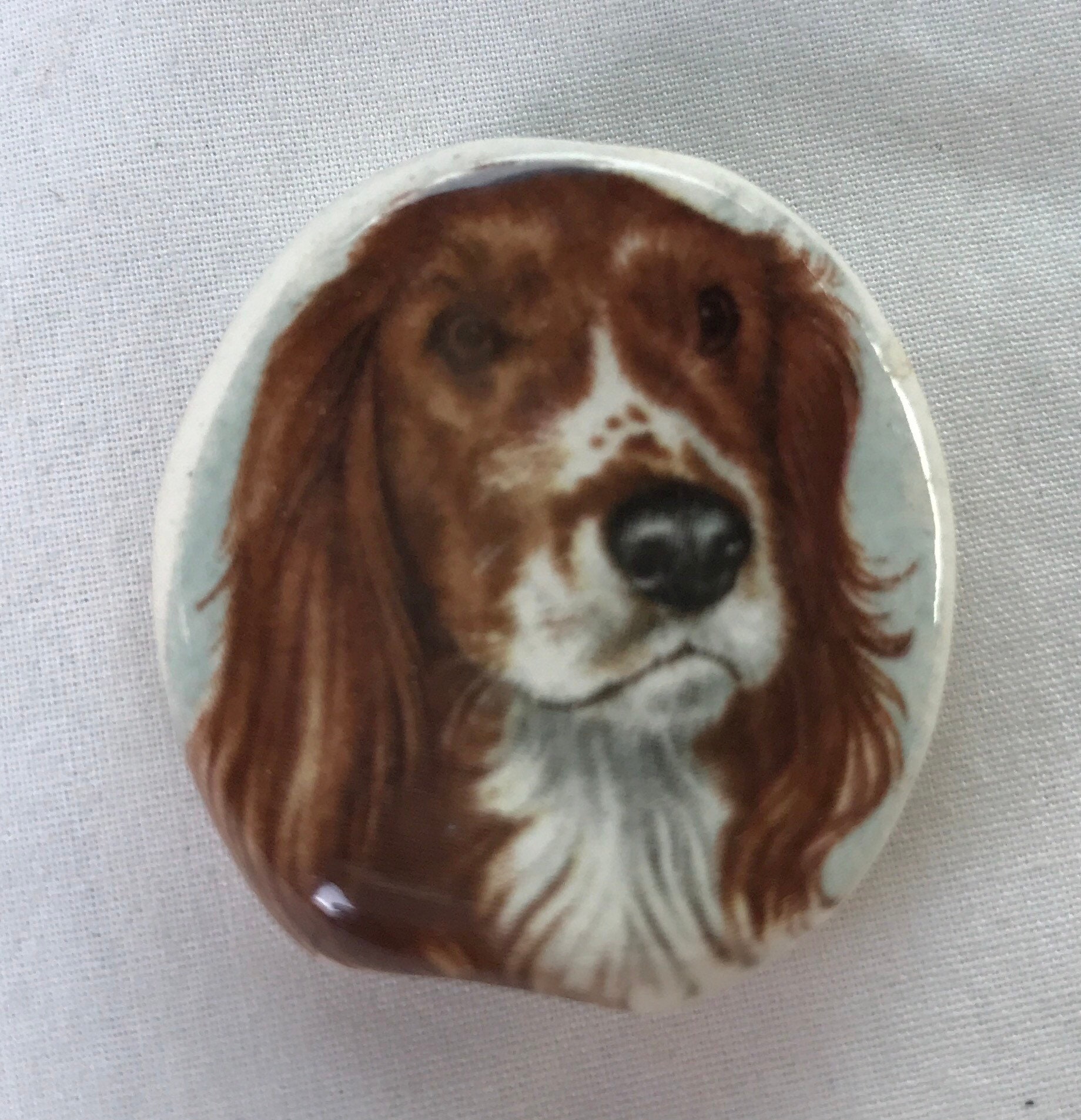 Bogart Keramik Rauchstein Spaniel Hunde Design von CeramicTwistedPipes