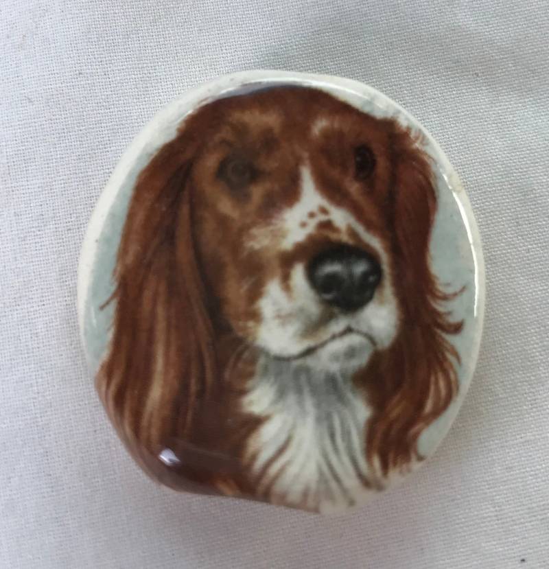 Bogart Keramik Rauchstein Spaniel Hunde Design von CeramicTwistedPipes