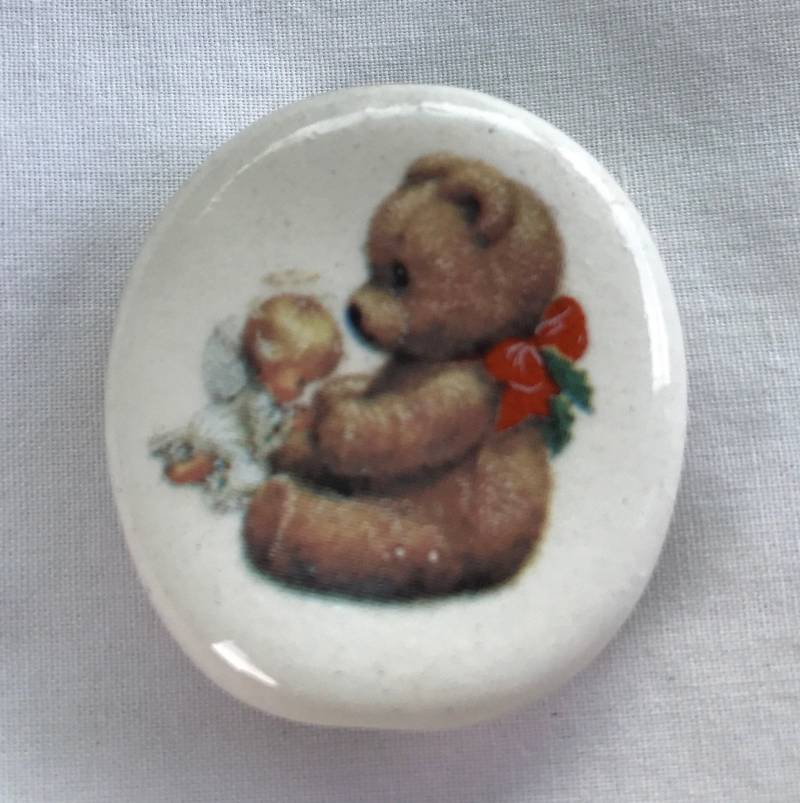 Bogart Keramik Rauchstein Teddybär Und Baby Engel Design Für Handgerollte Zigaretten von CeramicTwistedPipes
