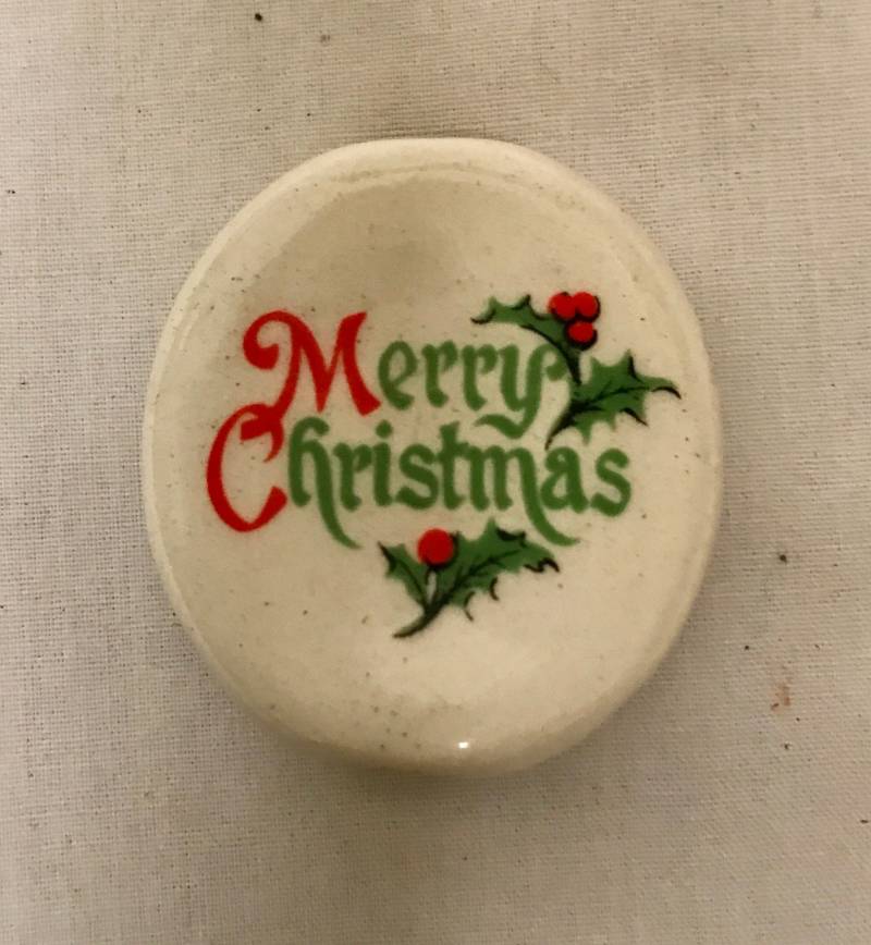 Bogart Rauchsteinhalter Merry Christmas Design von CeramicTwistedPipes