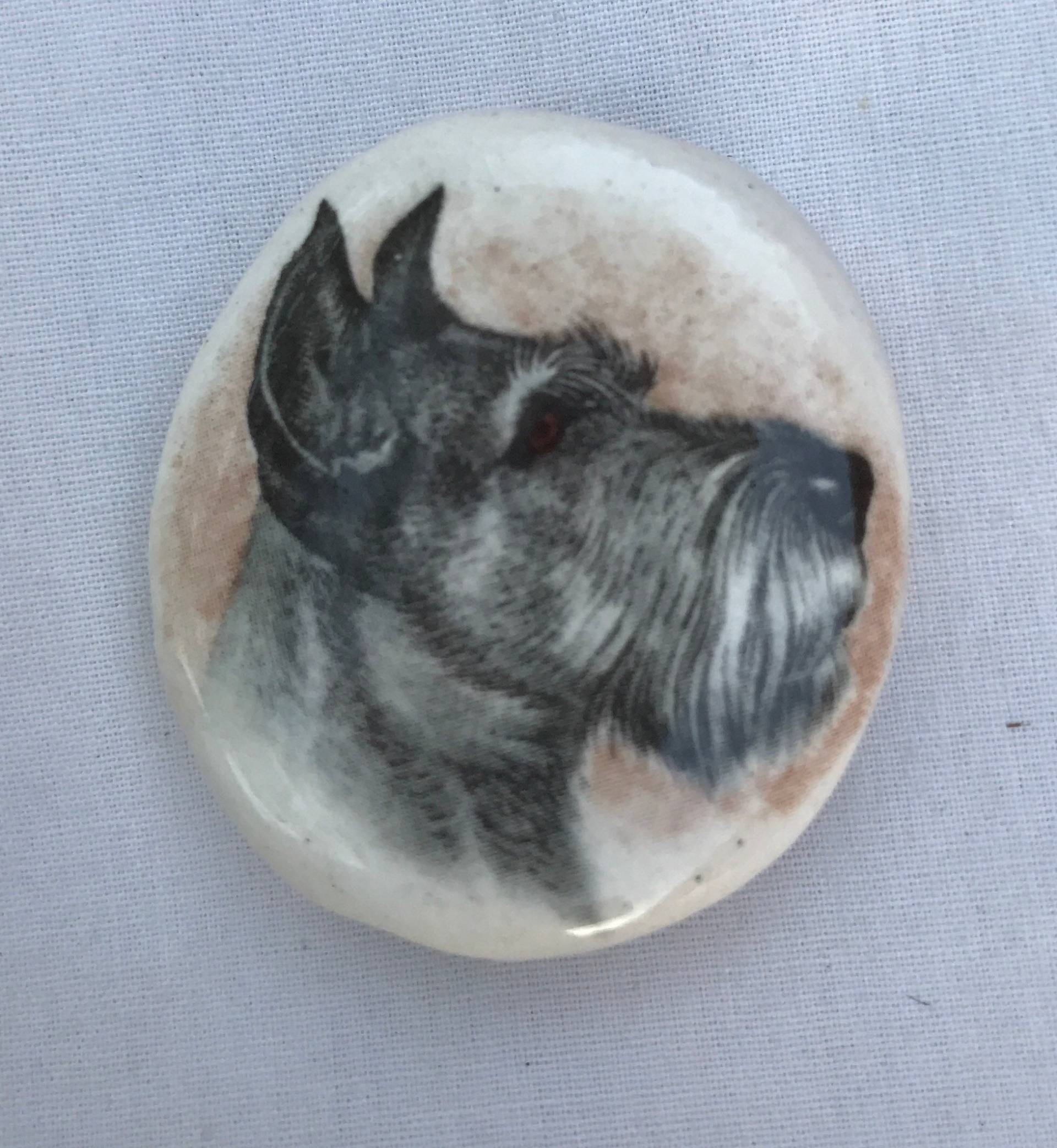 Bogart Rauchsteinhalter Schnauzer Face Design von CeramicTwistedPipes