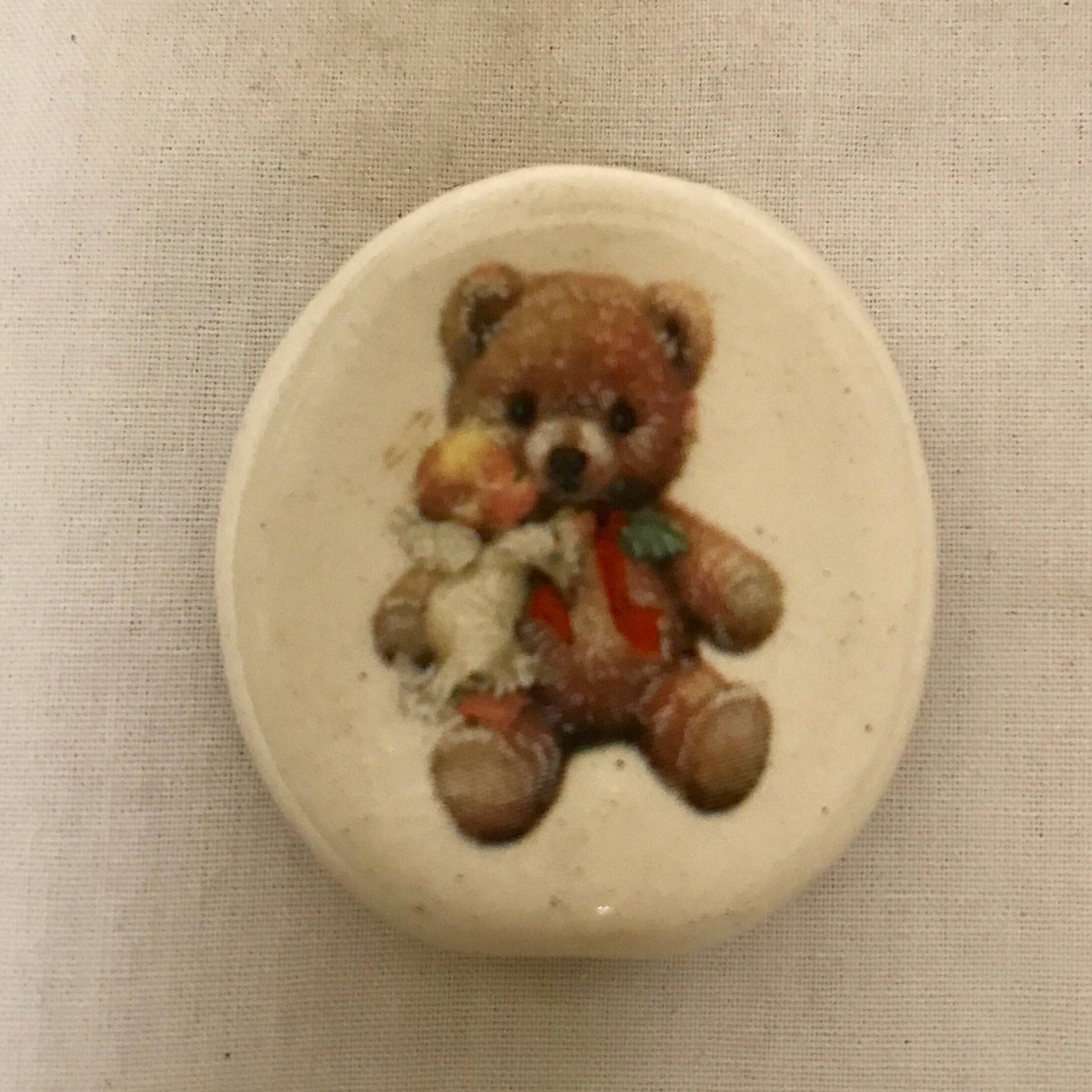 Bogart Rauchsteinhalter Teddybär Und Engel von CeramicTwistedPipes