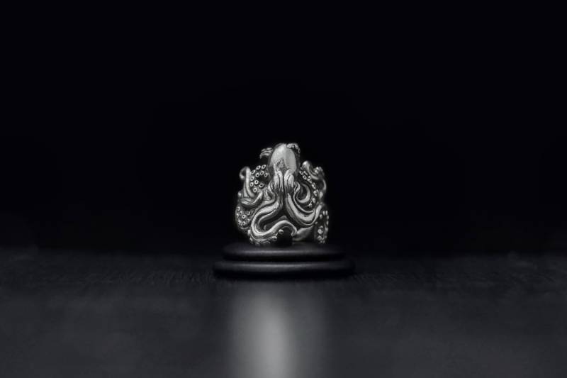 Oktopus Ring - Meer Tentakel Ozean Handgemachte Schmuck Geschenk Silber Anello Polipo Argento Piovra Polpo Tentacoli Oktopus Ring - Meer Tentakel Ozean Handgemachte Schmuck Geschenk Silber Anello Polipo Argento Piovra Polpo Tentacoli von CerapersaJewelry