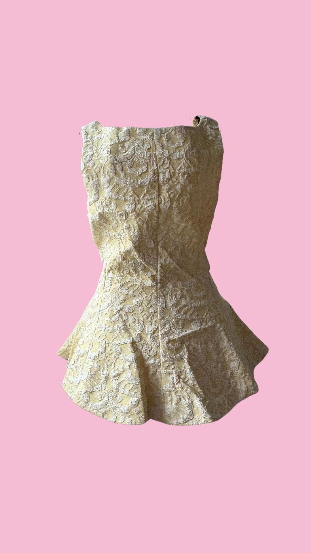 Vintage-Inspiriertes Top Mit Schleife Am Rücken - Erhältlich in Gelb & Pink | Größen S-M/M-L von CerasellaBoutique