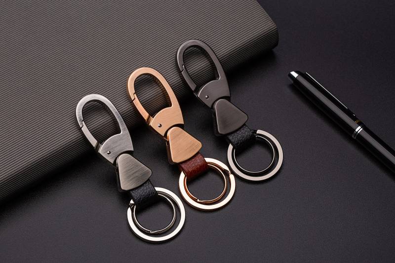 Cerbery - Schlüsselanhänger Aus Leder Mit Ringen Und Geschenkbox Schlüssel Schlüsselband Schlüsselbund Schlüsselhalter Key Ring Keychain von Cerbery