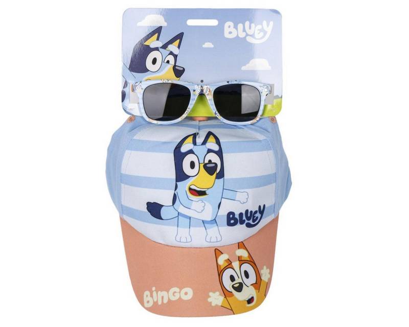 Cerda Baseball Cap Bluey Kinder-Set Cap & Sonnenbrille 51 cm mit UV-Schutz von Cerda