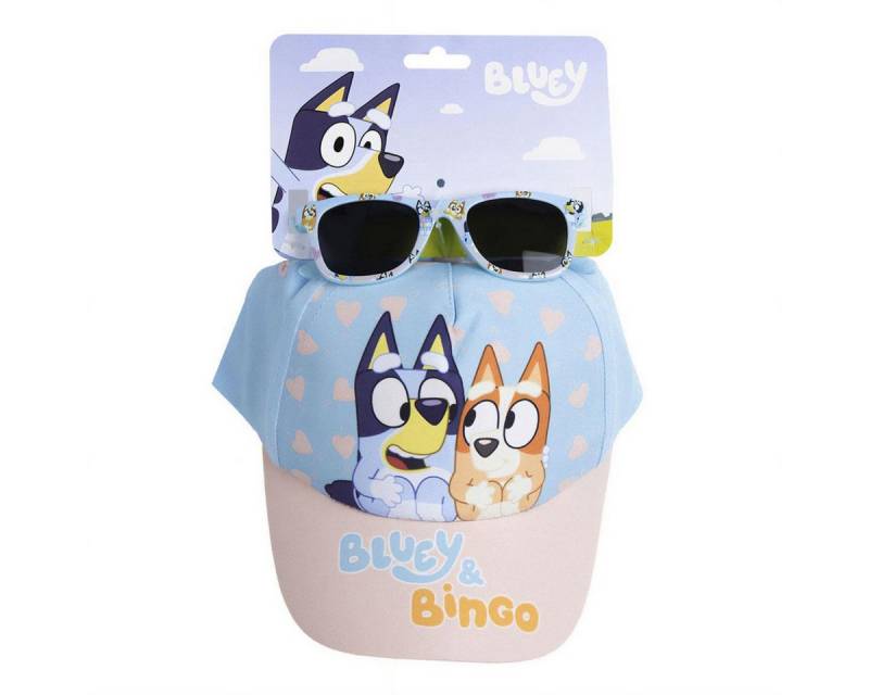 Cerda Baseball Cap Bluey Kinder-Set Cap & Sonnenbrille 51 cm mit UV-Schutz von Cerda