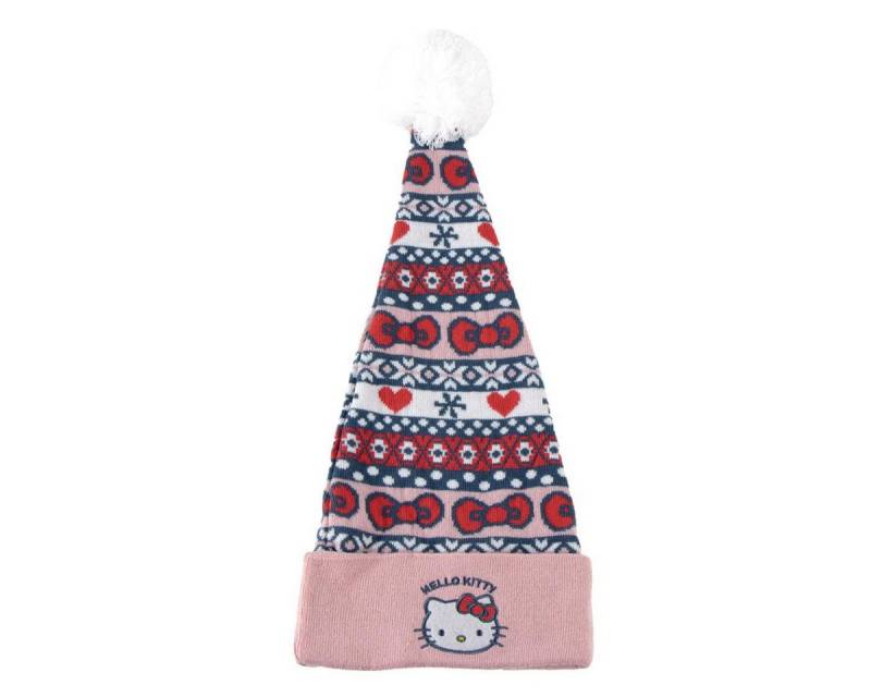 Cerda Beanie Hello Kitty Kinder Weihnachtsmütze Acryl Beanie Winter Mädchen von Cerda