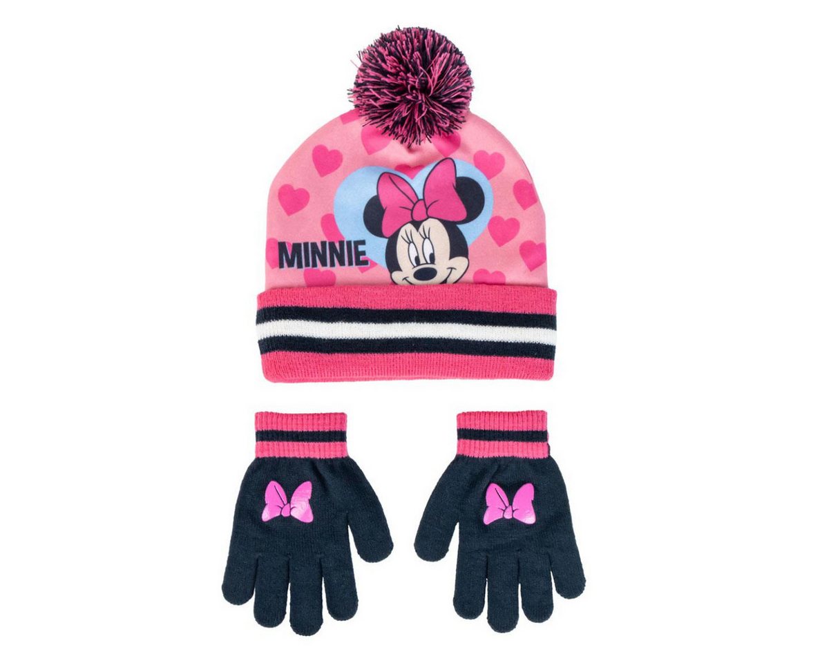 Cerda Bommelmütze Disney Minnie 2er Set Kinder Winter Accessoire Mütze Handschuh Cerda Bommelmütze Disney Minnie 2er Set Kinder Winter Accessoire Mütze Handschuh von Cerda