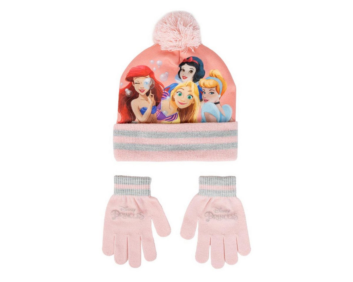 Cerda Bommelmütze Disney Princess 2er Set Kinder Winter Accessoire Mütze Handschuh Cerda Bommelmütze Disney Princess 2er Set Kinder Winter Accessoire Mütze Handschuh von Cerda