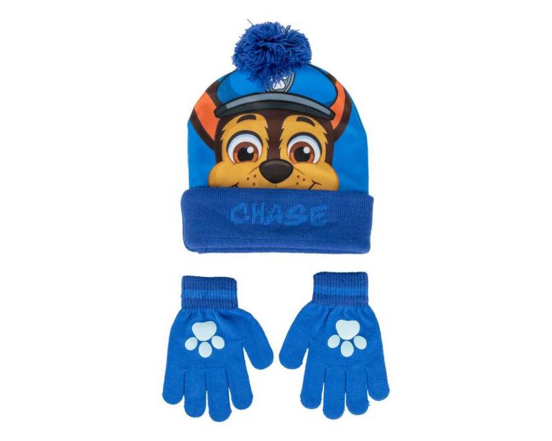Cerda Bommelmütze Paw Patrol 2er Set Kinder Winter Accessoire Mütze Handschuh von Cerda