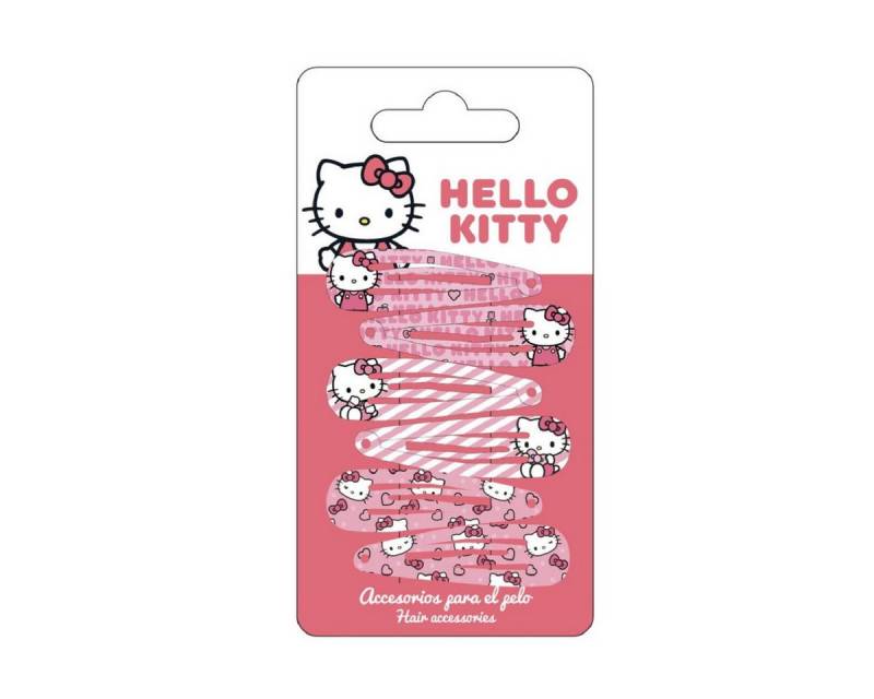 Cerda Haarclip Hello Kitty Haarspangen Set – 6 bunte Clips für Kinder & Mädchen, 6-tlg. von Cerda