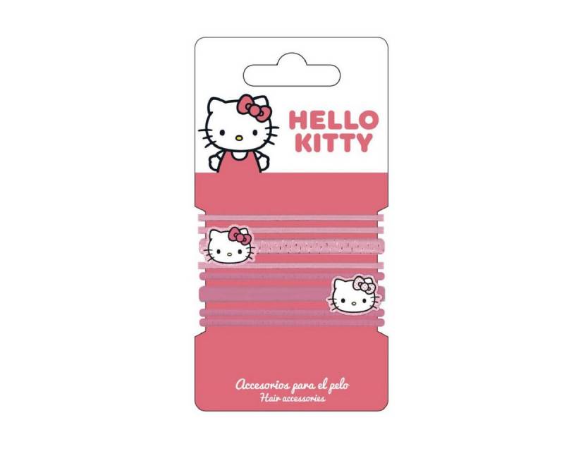 Cerda Haargummi Hello Kitty Haargummi Set 8 bunte Elastics für Kinder & Mädchen, 8-tlg. von Cerda