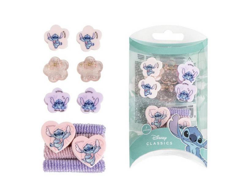 Cerda Haargummi Lilo & Stitch Haar-Accessoires Set – Box mit, Clips & Zubehör von Cerda