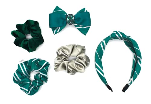 Cerdá Harry Potter Haarschmuck Set, Slytherin Design, Haarband, Haargummi, Schleife und Stirnband, Harry Potter Kostüm Cosplay, Geschenke für Mädchen und Jugendliche! von Cerdá