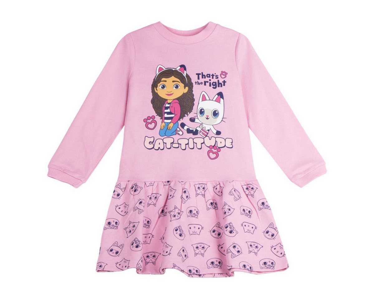 Cerda Jerseykleid Gabby’s Dollhouse Kinder Kleid – French Terry Baumwollmix 240 gsm von Cerda