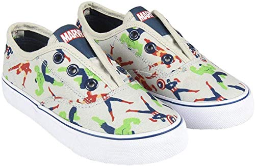 Cerdá Herren Zapatilla Loneta Vulcanizada Avengers Ballet Flat, Grau Grau C13, 32 EU von CERDÁ LIFE'S LITTLE MOMENTS