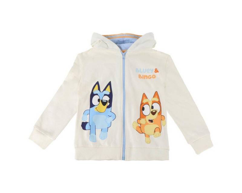 Cerda Kapuzensweatshirt Bluey Kinder Hoodie – Baumwolle Zip Kapuzenpullover Freizeit Unisex von Cerda
